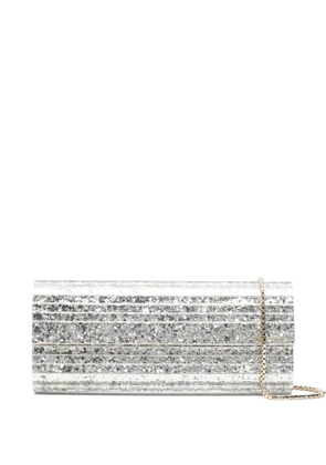 Jimmy Choo Sweetie chain clutch bag - Silver