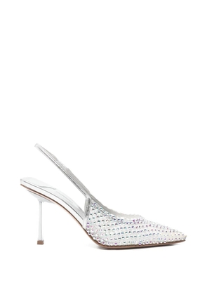 Le Silla Gilda embellished slingback pumps - Silver