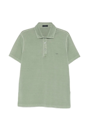 Fay buttoned short-sleeve polo shirt - Green