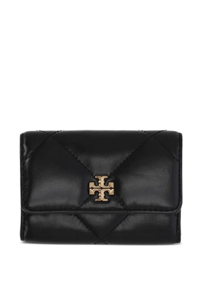 Tory Burch quilted logo wallet - Black
