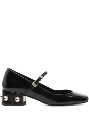 Maje 40mm jewel-embellished pumps - Black