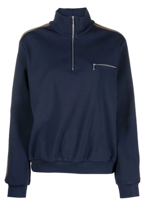 Tory Burch side-stripe detail sweatshirt - Blue
