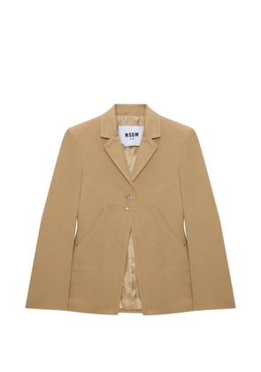MSGM button-fastening blazer - Neutrals
