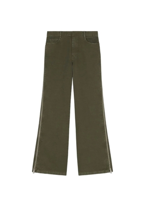 Halfboy zip-detail trousers - Green