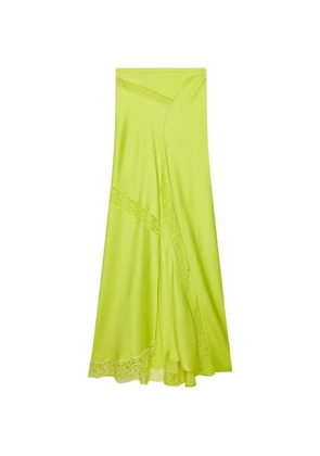 MSGM lace panelled maxi skirt - Green