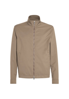 Zegna zip-fastening jacket - Brown