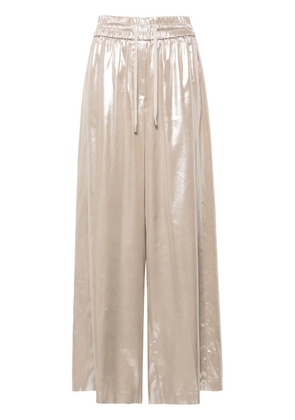 Peserico lamé wide-leg trousers - Gold