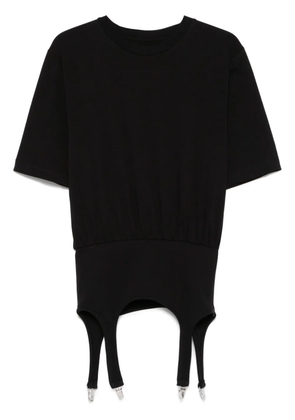 Fiorucci suspenders-detailed T-shirt - Black