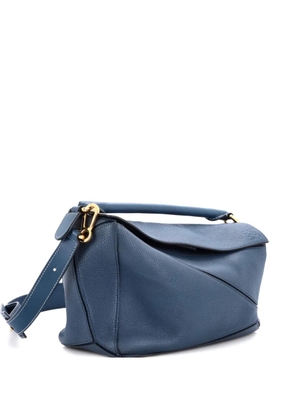 Loewe Pre-Owned Puzzle Bag Leather Medium shoulder bag - Blue