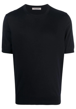 Fileria short-sleeved cotton jumper - Blue