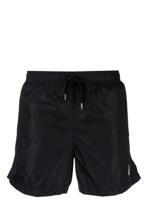 Moncler logo patch swimming shorts - Blue