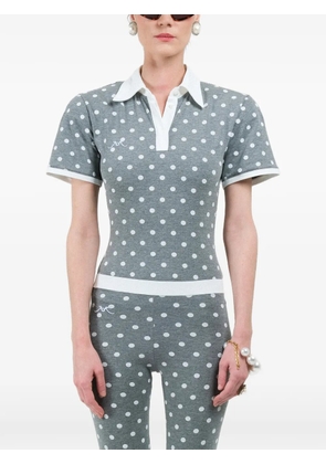 Rowen Rose polka-dots short-sleeves polo - Grey