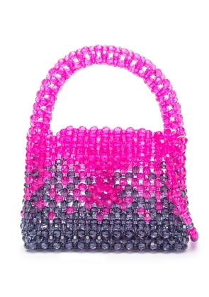 Germanier bead-embellished mini tote bag - Pink