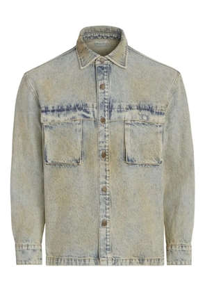 GUESS USA bleached-effect denim jacket - Blue