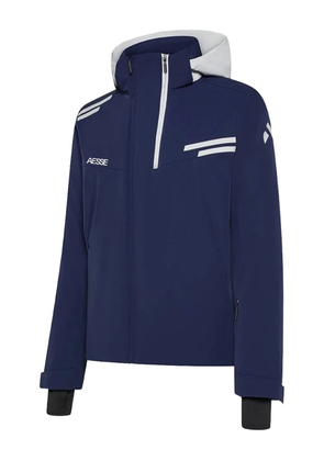 AESSE Saturn zip-fastening hooded ski jacket - Blue
