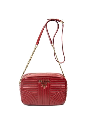 Prada Pre-Owned Diagramme quilted chain bag - Red