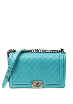 CHANEL Pre-Owned 2014 medium Boy shoulder bag - Blue