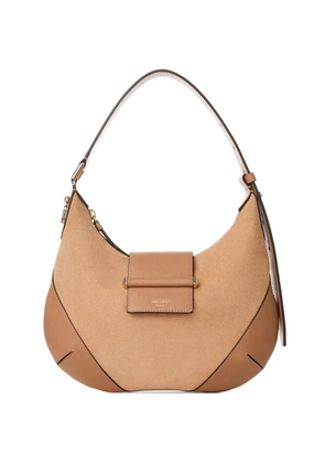 Jimmy Choo small Bar leather shoulder bag - Neutrals