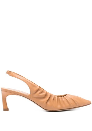 Halmanera 60mm Vale slingback pumps - Brown