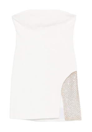 The Attico strapless mini dress - White