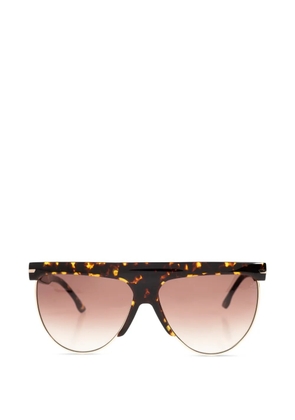 Victoria Beckham Eyewear browline-frame sunglasses - Brown
