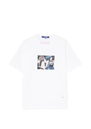 Junya Watanabe MAN portrait-print T-shirt - White