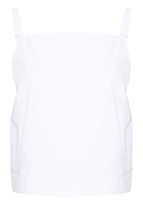 Sportmax sleeveless cotton top - White