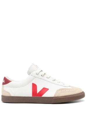 VEJA Volley panelled leather sneakers - White