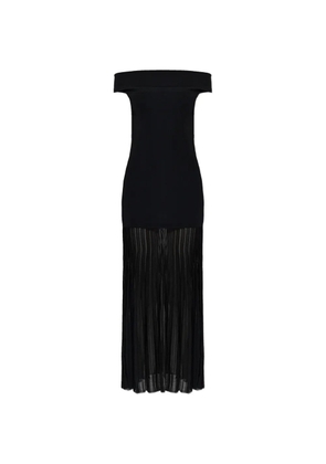 Michael Michael Kors off-shoulder pleated dress - Black