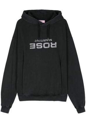 Martine Rose logo-print hoodie - Grey