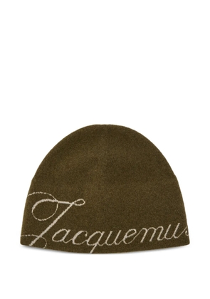 Jacquemus logo beanie - Green