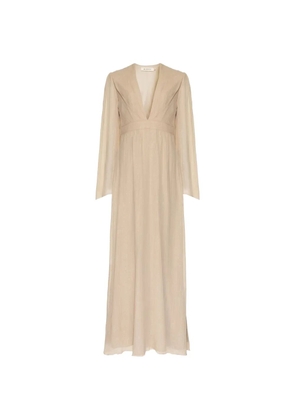 Lethicia Bronstein Atala silk long dress - Neutrals