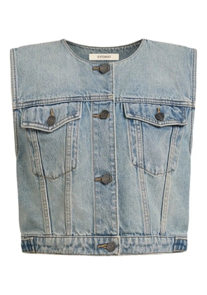 12 STOREEZ denim gilet - Blue