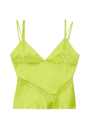 MSGM lace V-neck tank top - Green