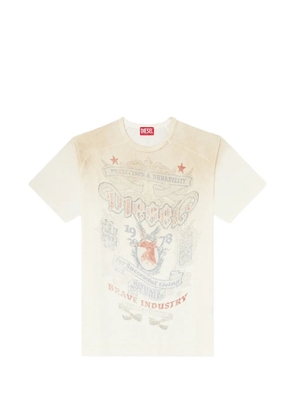 Diesel T-Alecy graphic-print T-shirt - Neutrals