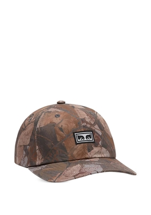Obey icon eyes pigment patch baseball hat - Brown