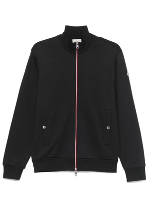 Moncler tricolour-trim cotton sweatshirt - Blue