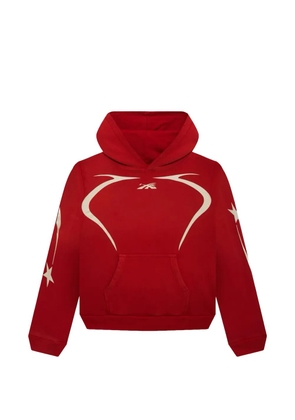 HELLSTAR graphic-print hoodie - Red