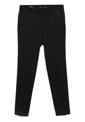 Karl Lagerfeld jacquard-logo trousers - Black