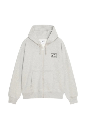 Nike x Stüssy zip fleece hoodie - Grey