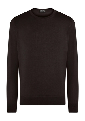 Zegna crew-neck sweater - Brown