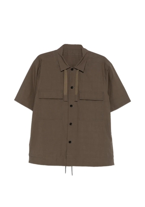 sacai pocket tie shirt - Green