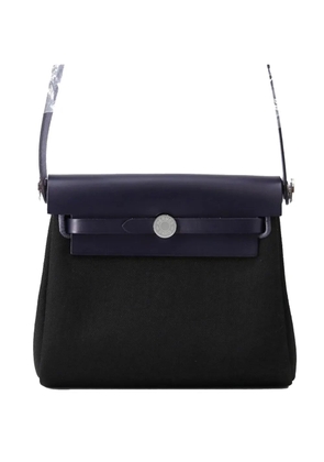 Hermès Pre-Owned 2025 Military Toile and Vache Hunter Herbag Zip 20 crossbody bag - Blue