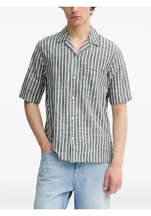 SAMSOE SAMSOE striped short-sleeve shirt - Grey