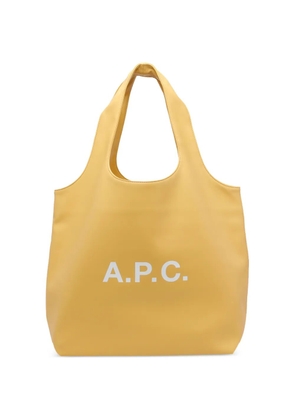 A.P.C. Ninon logo-print shoulder bag - Yellow