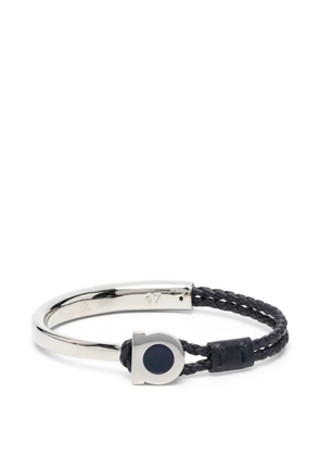 Ferragamo braided-leather bracelet - Silver