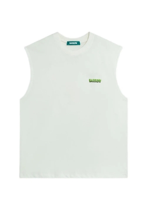 BARROW sleeveless graphic tank top - White