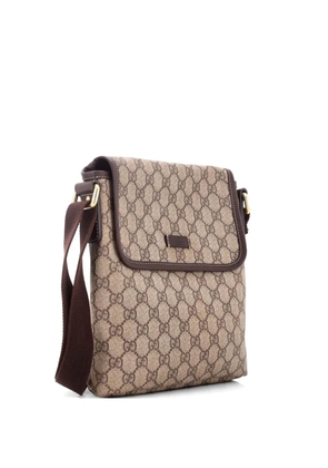 Gucci Pre-Owned Flap Messenger GG Coated Canvas Small crossbody bag - Brown
