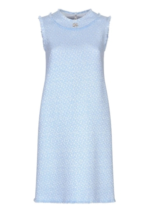 Dolce & Gabbana DNA bouclé shift midi dress - Blue