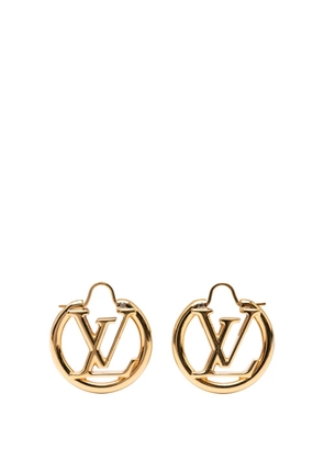 Louis Vuitton Pre-Owned 2021 Gold Plated Louise Hoop Earrings PM costume earrings